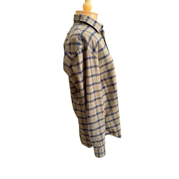 Billy Reid Brown Plaid Button-Up Shirt - Size Small - Picture 3 of 7